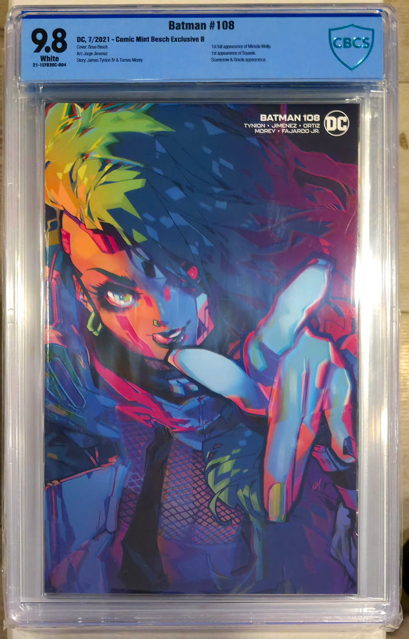 BATMAN #108 CBCS 9.8 ROSE BESCH COVER B MINIMAL