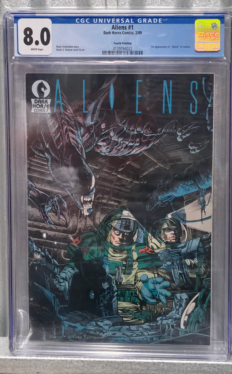 ALIENS #1 CGC 8.0 FOURTH PRINT 1988