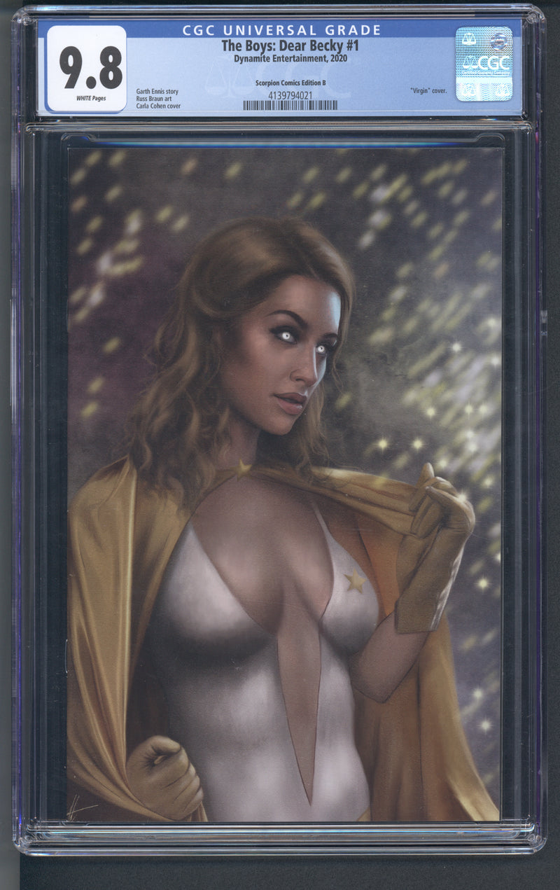 THE BOYS DEAR BECKY #1 CGC 9.8 COHEN EDITION B STARLIGHT