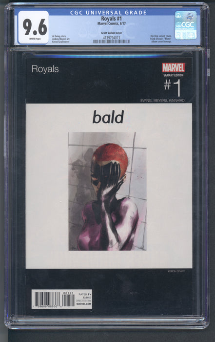ROYALS #1 CGC 9.6 HIP HOP VARIANT GRANT FRANK OCEAN'S BLOND HOMAGE.