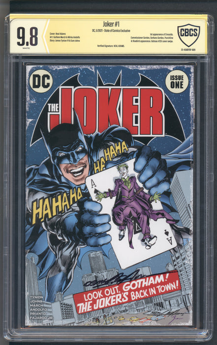 JOKER #1 CBCS SS 9.8 SIGNED BY NEAL ADAMS 2021