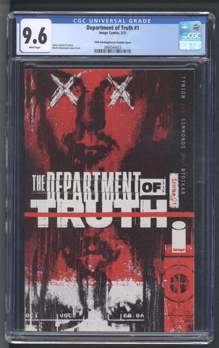 DEPARTMENT OF TRUTH #1 CGC 9.6 5TH PRINT