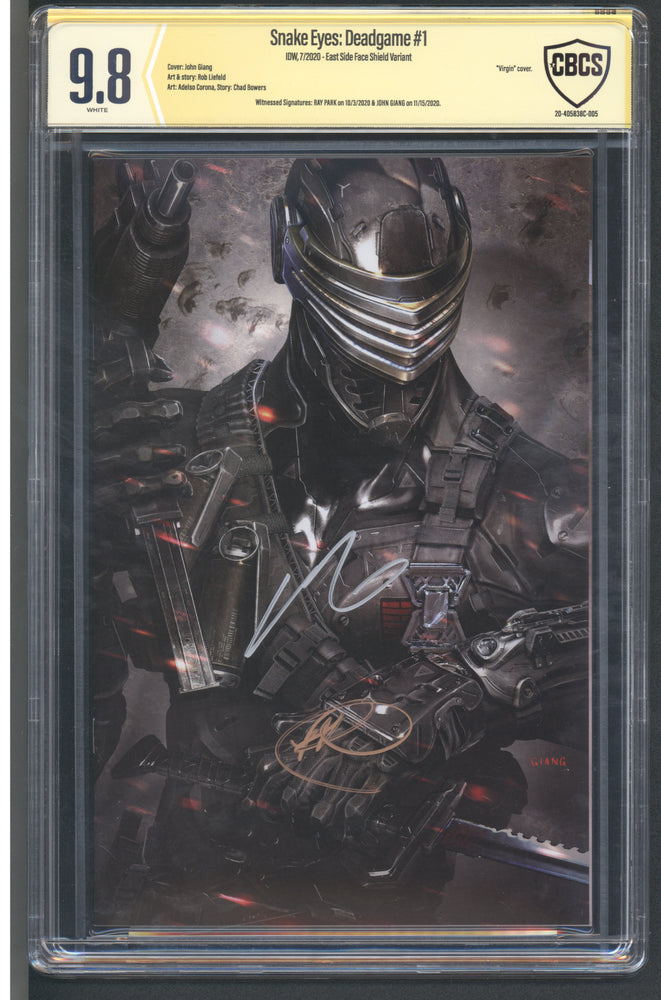 SNAKE EYES DEADGAME #1 CBCS SS 9.8 SIGNED BY RAY PARK & JOHN GIANG NEW LABEL