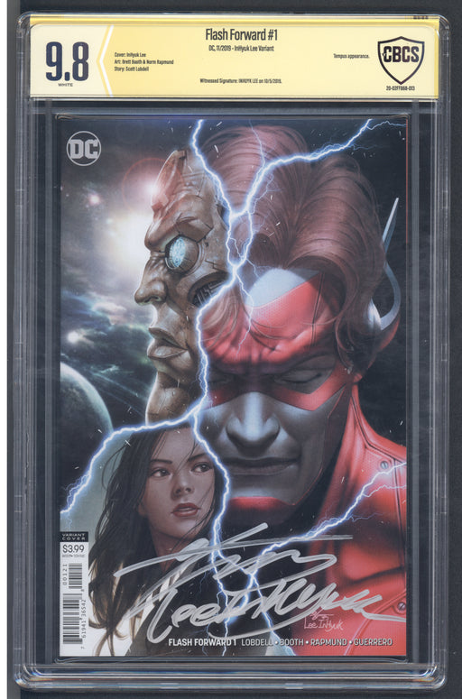 FLASH FORWARD #1 CBCS 9.8 SIGNED BY COVER ARTIST INHYUK LEE NEW LABEL