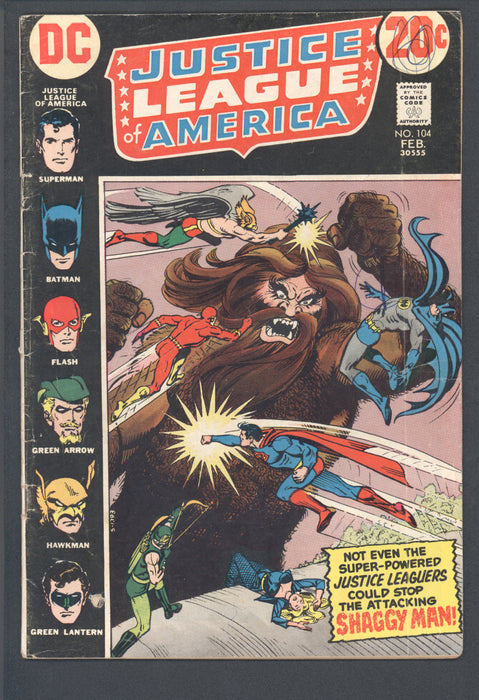 JUSTICE LEAGUE OF AMERICA #104 DC COMICS 1973