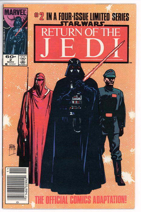 STAR WARS RETURN OF THE JEDI #2 NEWSSTAND 1983