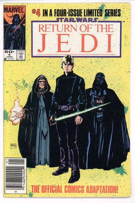 STAR WARS RETURN OF THE JEDI #4 NEWSSTAND 1983