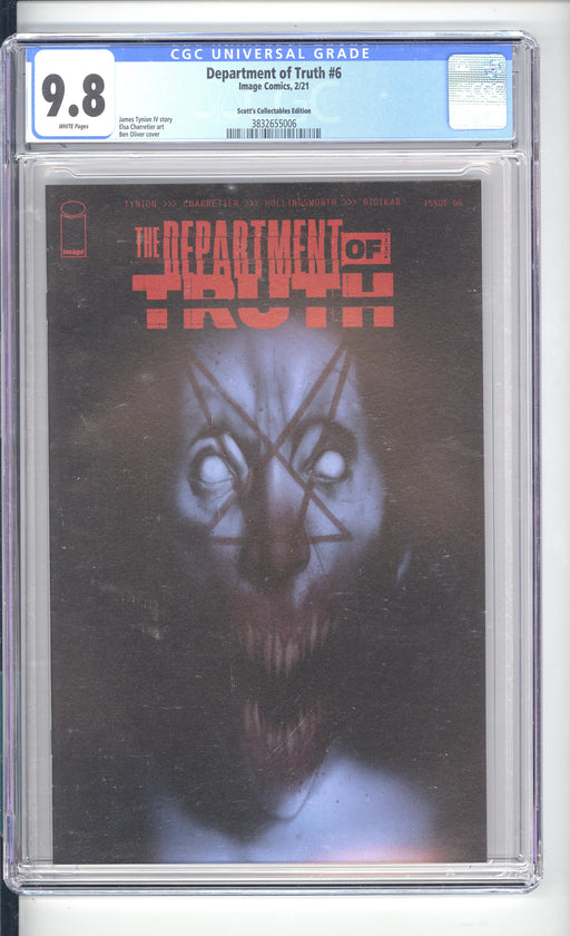 DEPARTMENT OF TRUTH #6 CGC 9.8 BEN OLIVER COVER