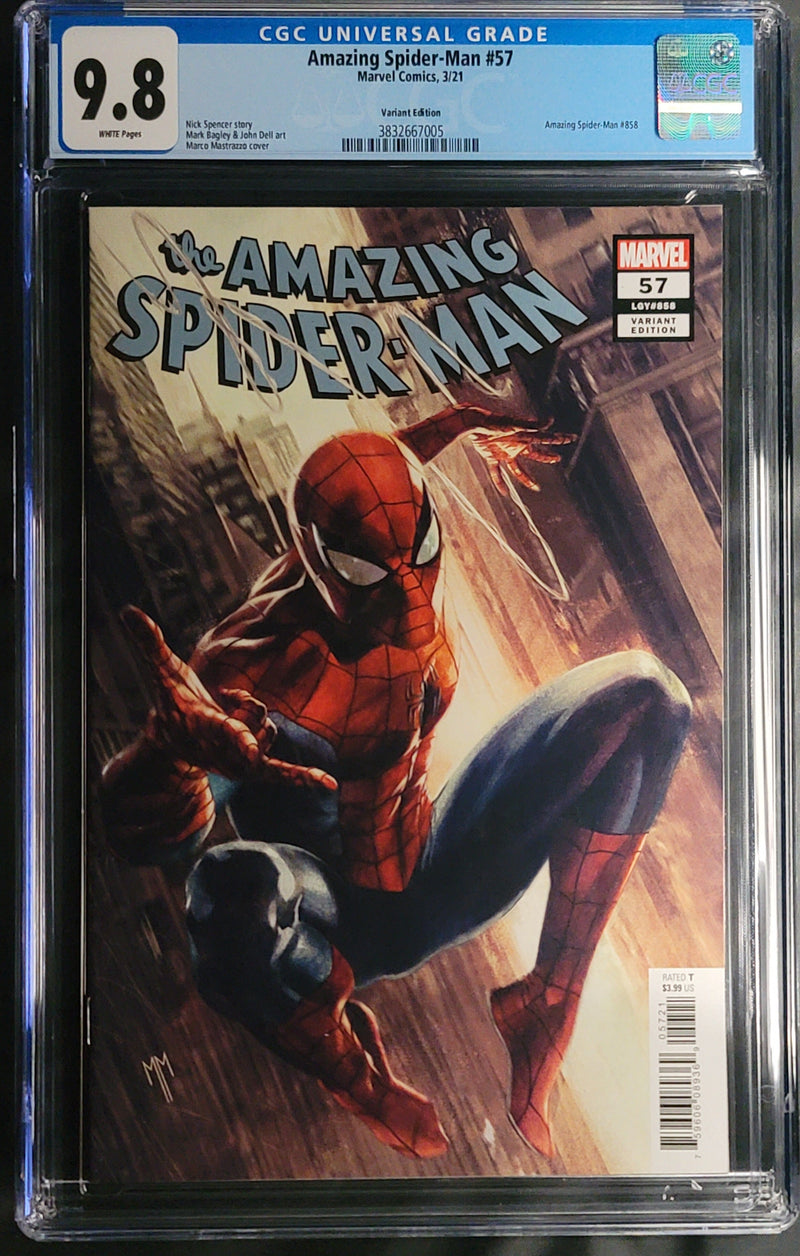 AMAZING SPIDER-MAN #57 CGC 9.8 MASTRAZZO VAR