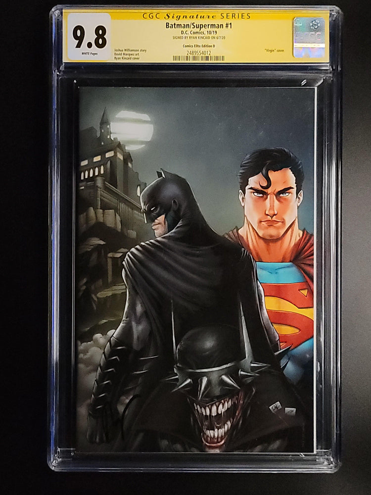 Batman/Superman #1Z CGC SS 9.8 Ryan Kincaid Virgin Cover D Signed By Artist Ryan Kincaid - Major Payne's Comic Compound