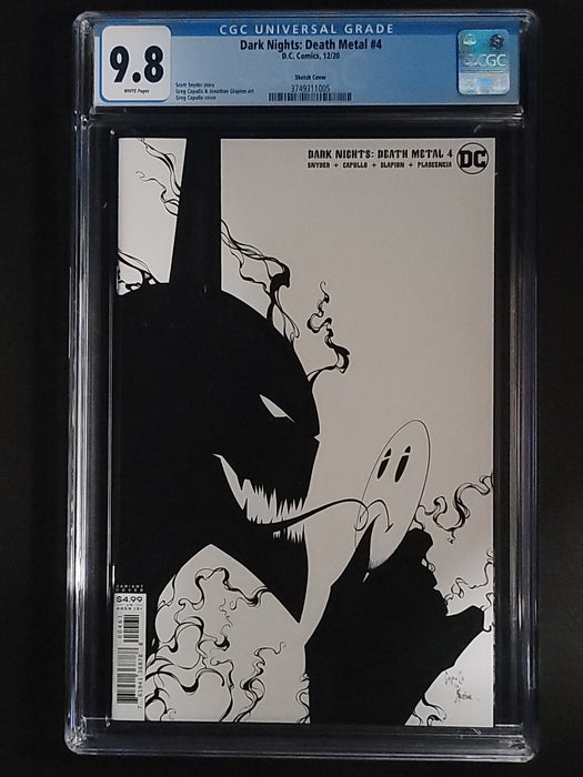 DARK NIGHTS DEATH METAL #4 CGC 9.8 CAPULLO 1:100 RATIO VARIANT