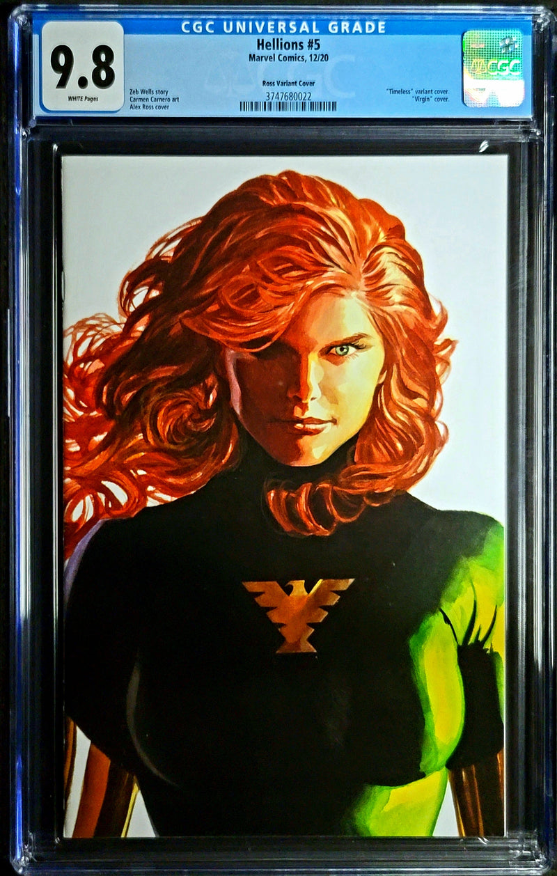 HELLIONS #5 CGC 9.8 アレックス・ロス タイムレス ジーン・グレイ バリアント