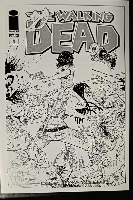 WALKING DEAD #1 CGC 9.8 IMAGE EXPO SKETCH EDITION 2014