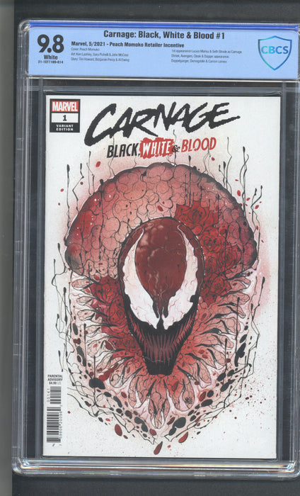 Carnage Black White And Blood #1 CBCS 9.8