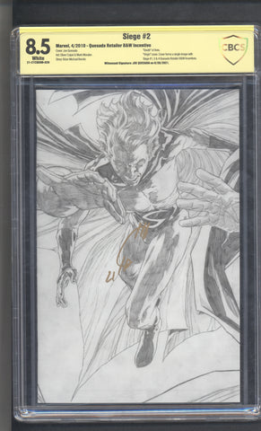 Black Panther #1 CBCS ART GRADE SIGNED & SKETCH BY RYAN KINCAID