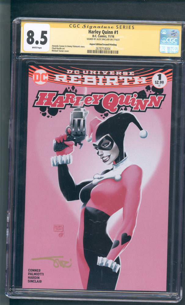 Harley Quinn #1 Aspen Edition/Second Printing CGC SS 8.5