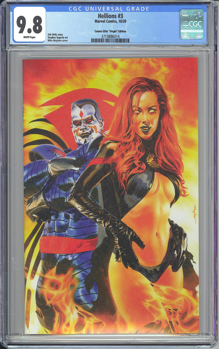 HELLIONS #3 CGC 9.8 MIKE MAYHEW VIRGIN COVER