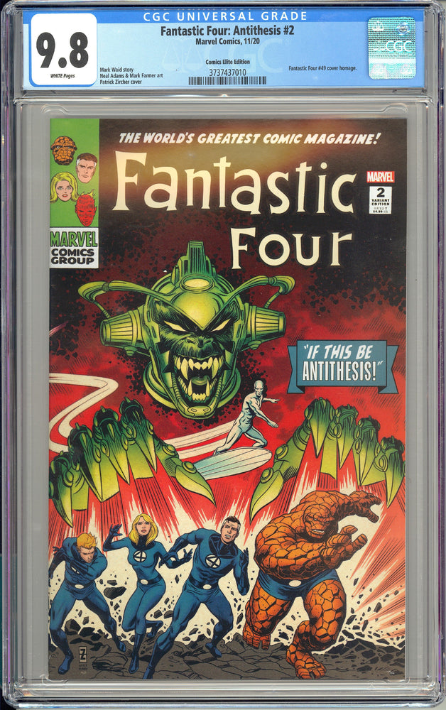 Fantastic Four Antithesis #2 CGC 9.8 Patrick Zircher Trade Variant