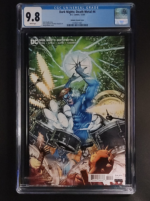 DARK NIGHTS DEATH METAL #4 CGC 9.8 MAHNKE 1:25 RATIO VARIANT