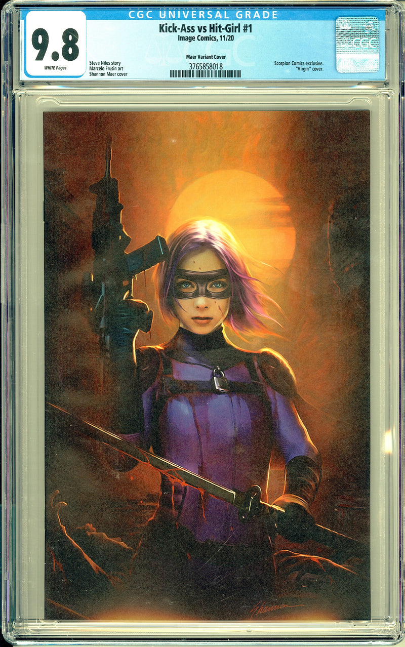 KICK-ASS VS. HIT-GIRL #1 CGC 9.8 シャノン・マエール ヴァージン