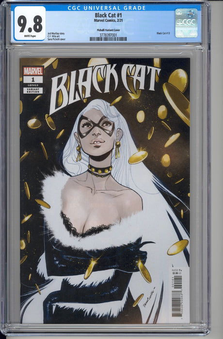 BLACK CAT #1 CGC 9.8 SARA PICHELLI VARIANT