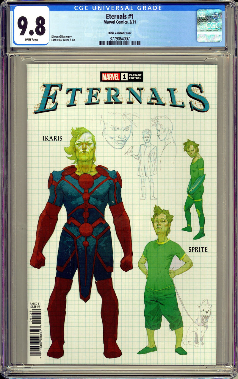 ETERNALS #1 CGC 9.8 ESAD RIBIC VARIANT