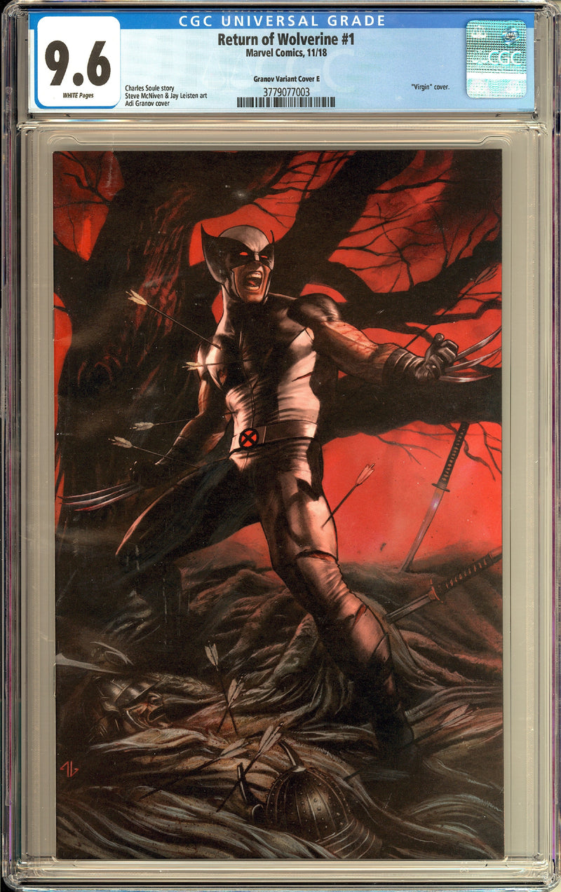 RETURN OF WOLVERINE #1 CGC 9.6 GRANOV VARIANT E