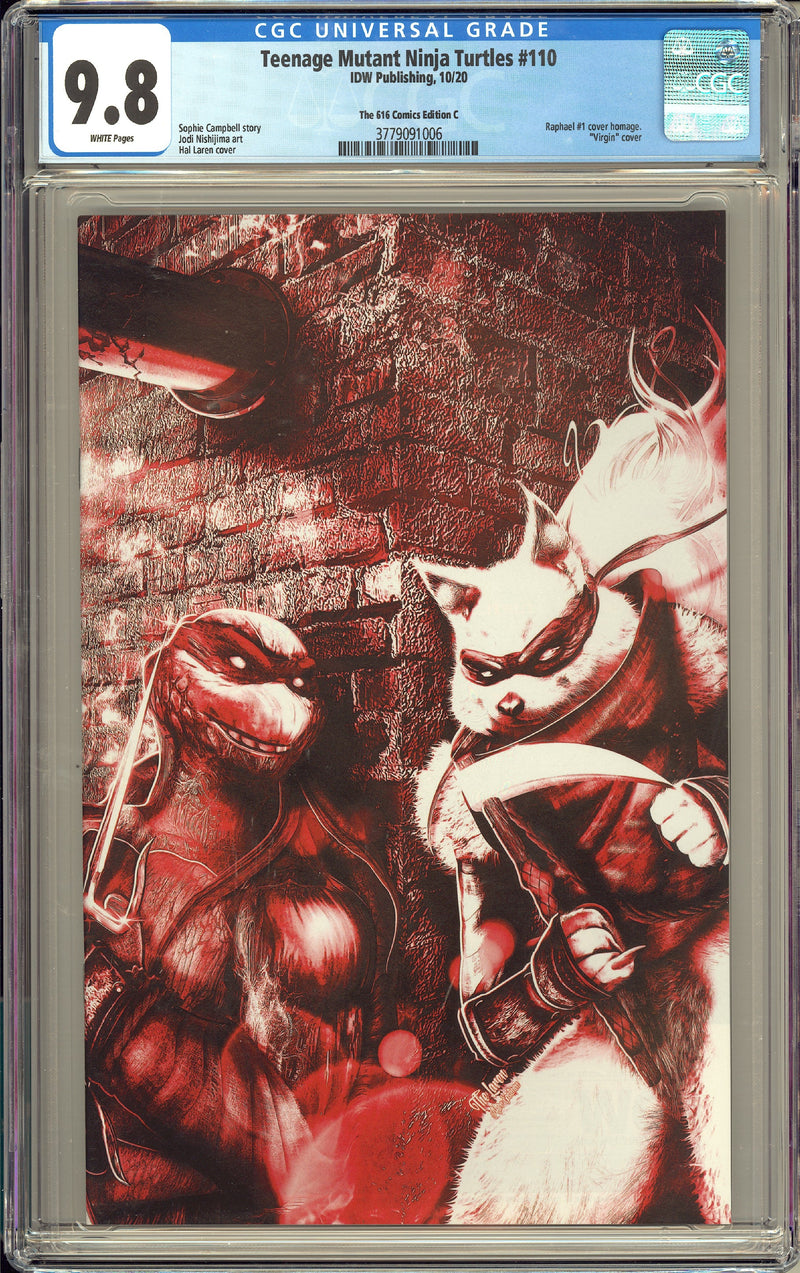 TEENAGE MUTANT NINJA TURTLES #110 CGC 9.8 LAREN C