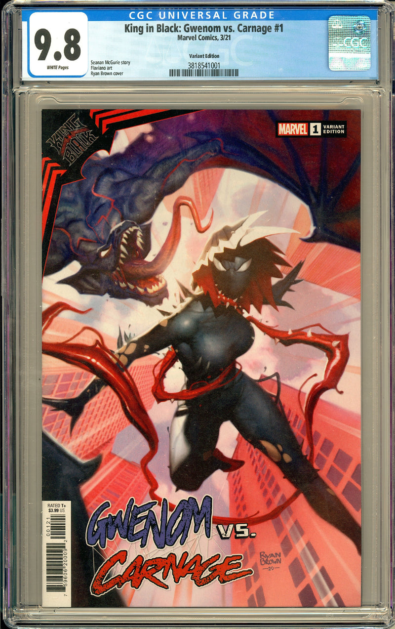 KING IN BLACK GWENOM VS CARNAGE #1 CGC 9.8 RYAN BROWN