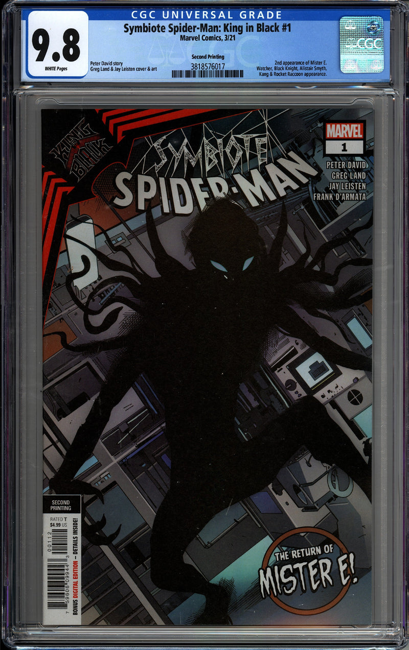 SYMBIOTE SPIDER-MAN: KING IN BLACK #1 CGC 9.8 2ND PRINT