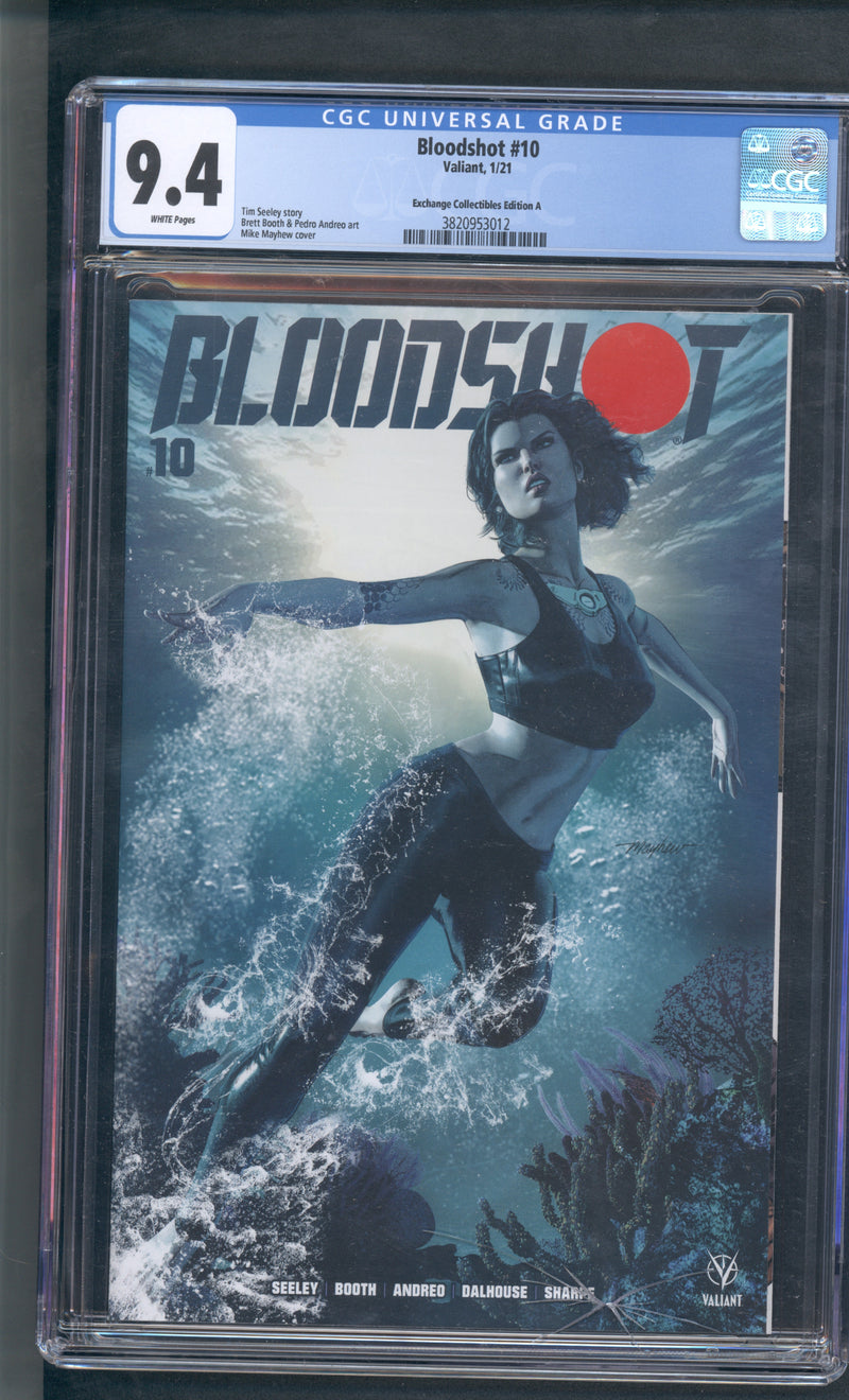 BLOODSHOT #10 CGC 9.4 MIKE MAYHEW TRADE