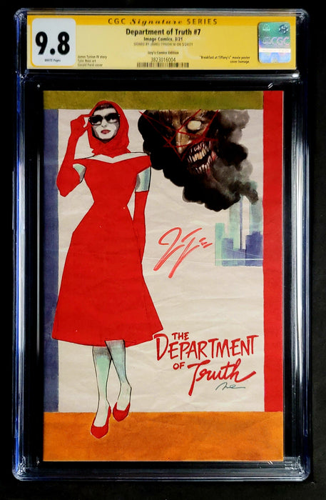 Department of Truth #7 CGC SS 9.8 Parel Cover Signed by Tynion