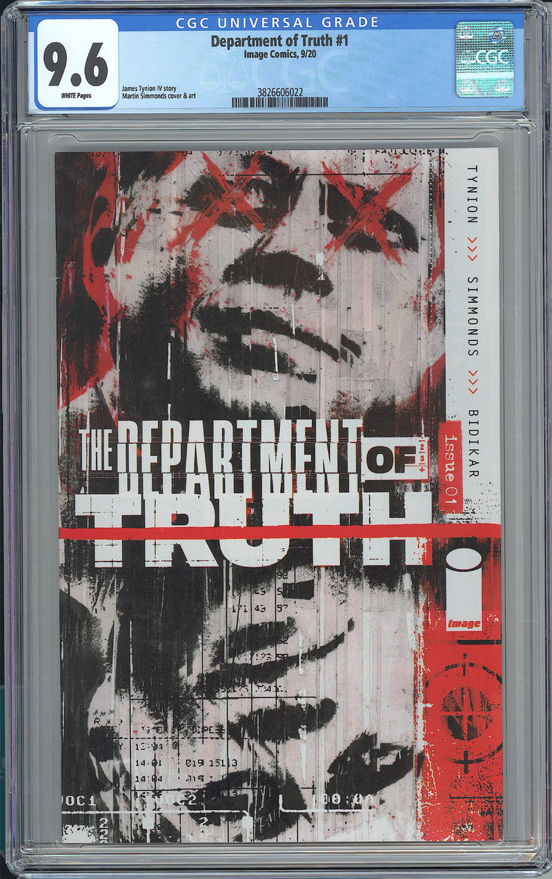 DEPARTMENT OF TRUTH #1 CGC 9.6 SIMMONDS COVER A