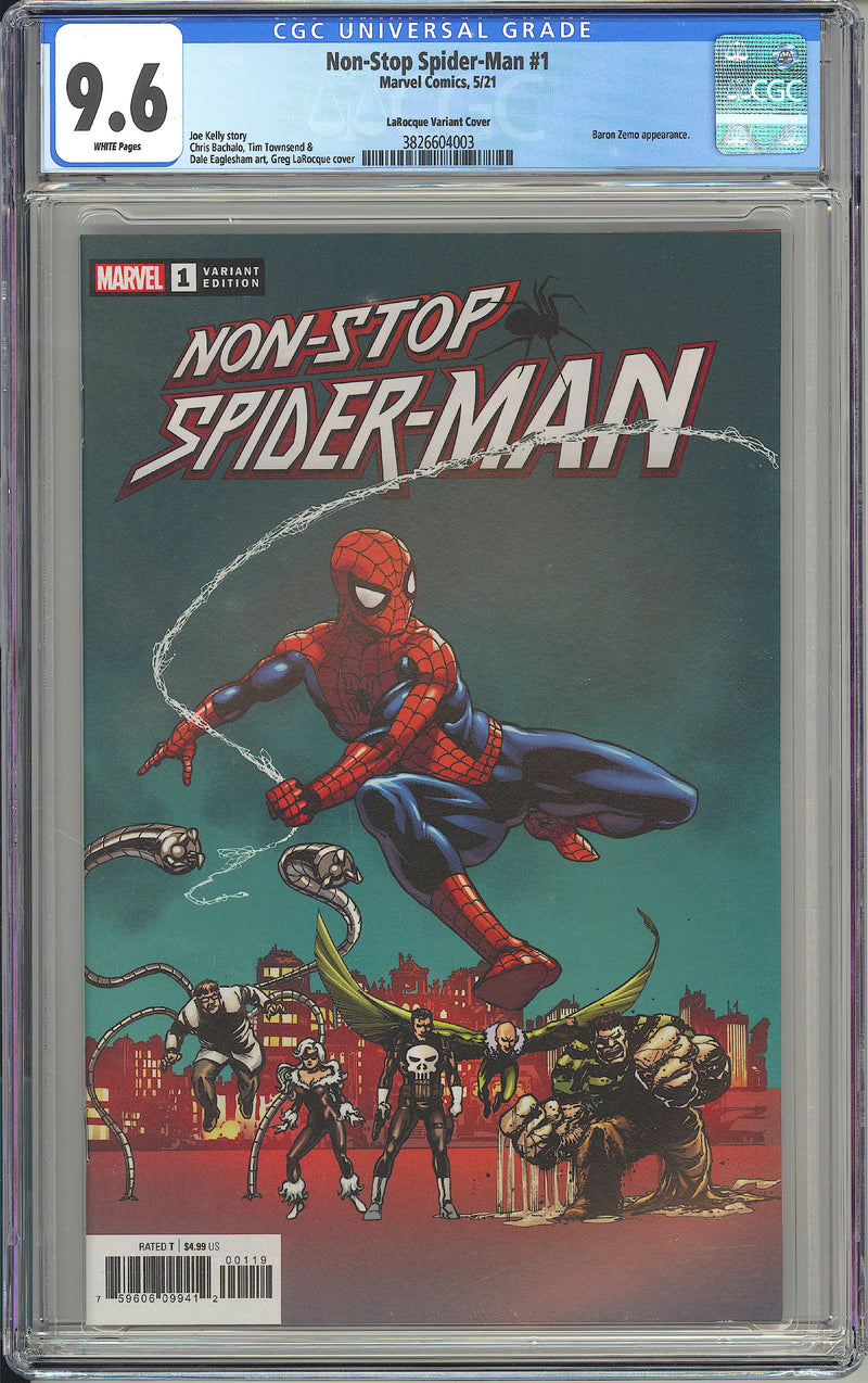 NON-STOP SPIDER-MAN #1 CGC 9.6 GREG LAROCQUE VARIANT