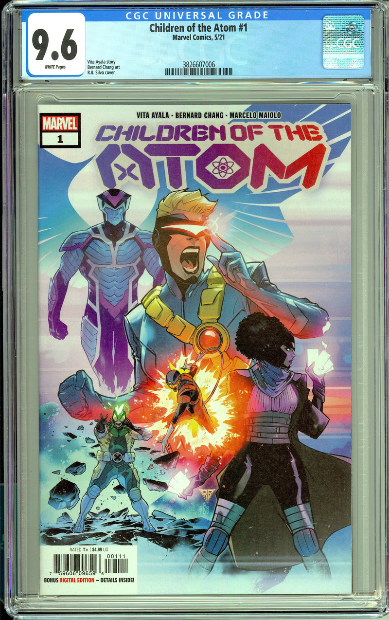 CHILDREN OF THE ATOM #1 CGC 9.6 SILVA COVER