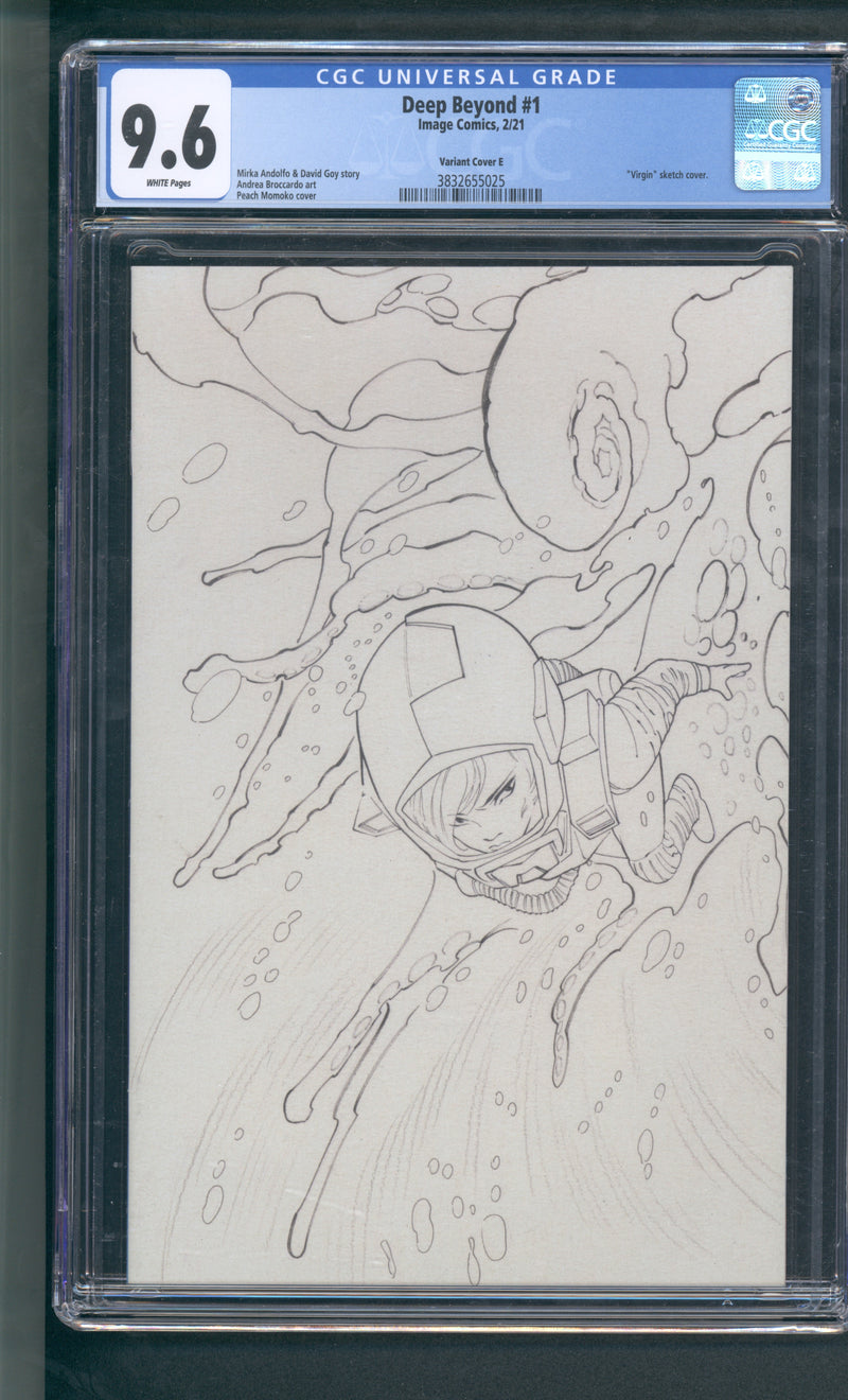 DEEP BEYOND #1 CGC 9.6 MOMOKO SKETCH COVER E