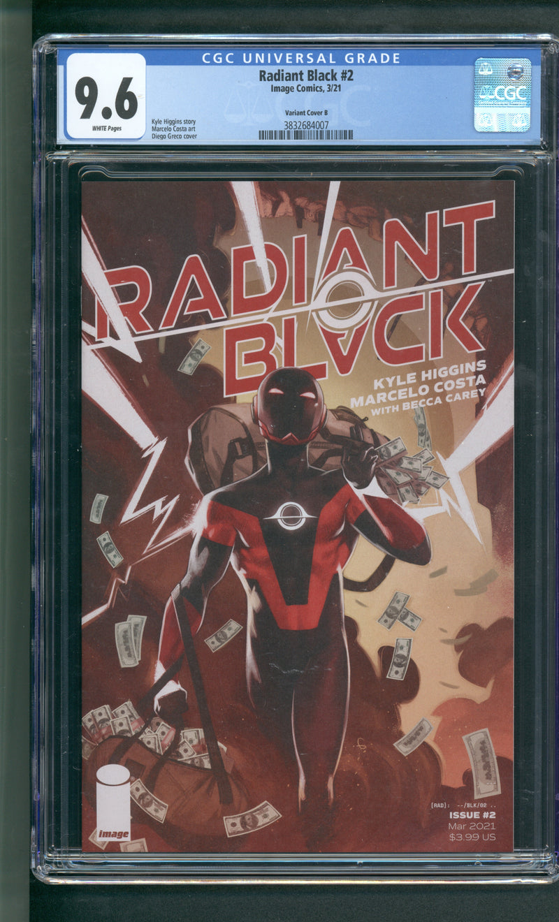 RADIANT BLACK #2 CGC 9.6 CVR B GRECO