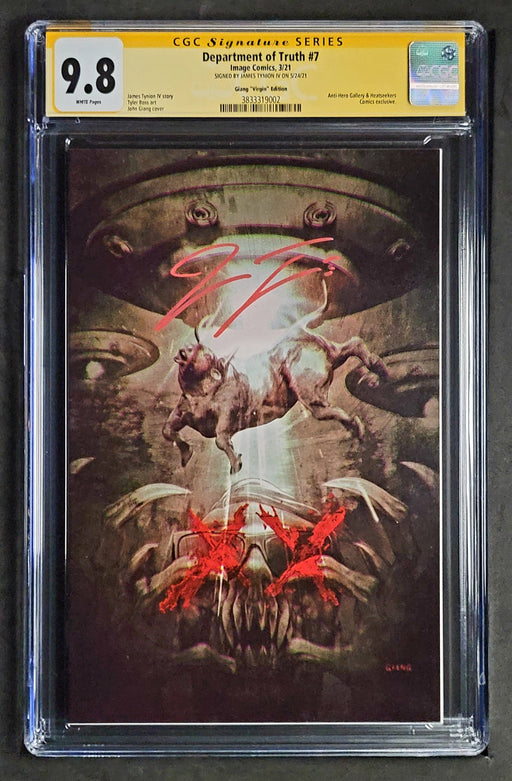 Department of Truth #7 CGC SS 9.8 John Giang Virgin Signed by Tynion