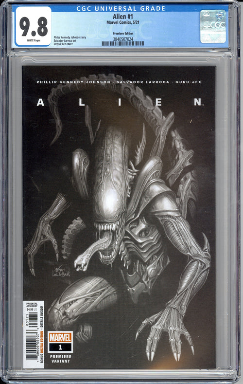 Alien #1 LEE PREMIERE VAR CGC 9.8