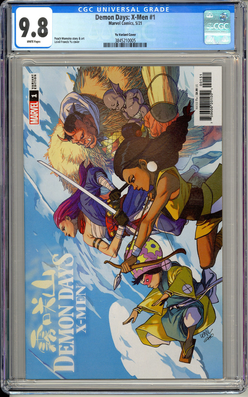 DEMON DAYS X-MEN #1 CGC 9.8 YU TRADE COVER