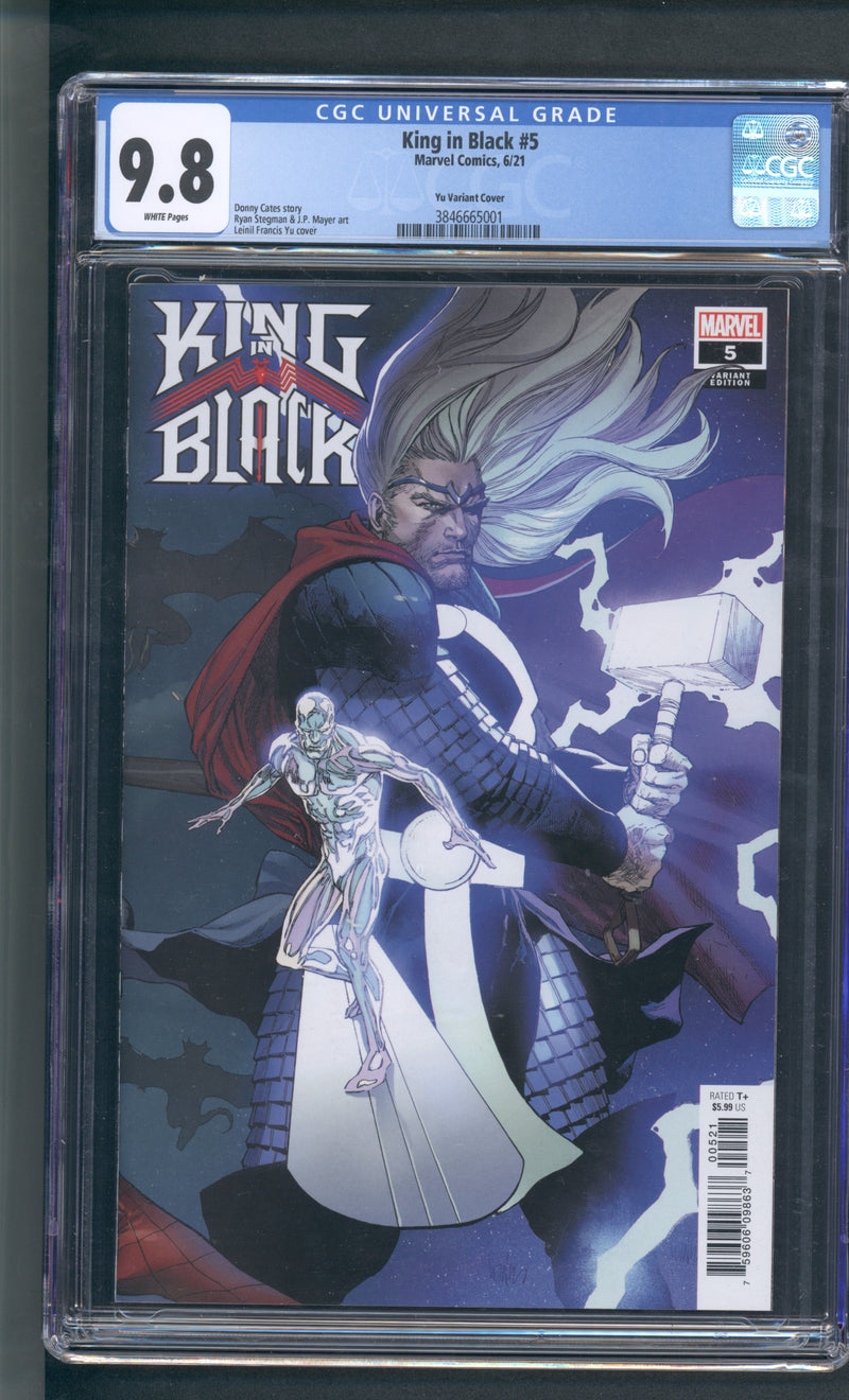 KING IN BLACK #5 CGC 9.8 YU VARIANT THOR SILVER SURFER
