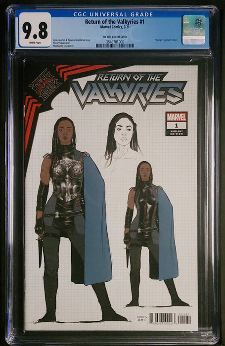 RETURN OF THE VALKYRIES #1 CGC 9.8 DE IULIS 1:10 RATIO