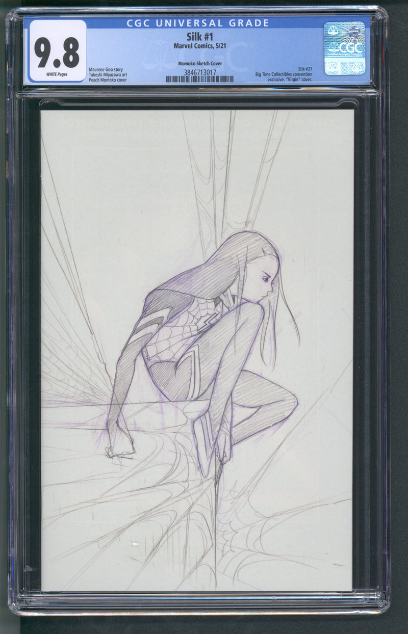 SILK #1 CGC 9.8 MOMOKO SKETCH VARIANT