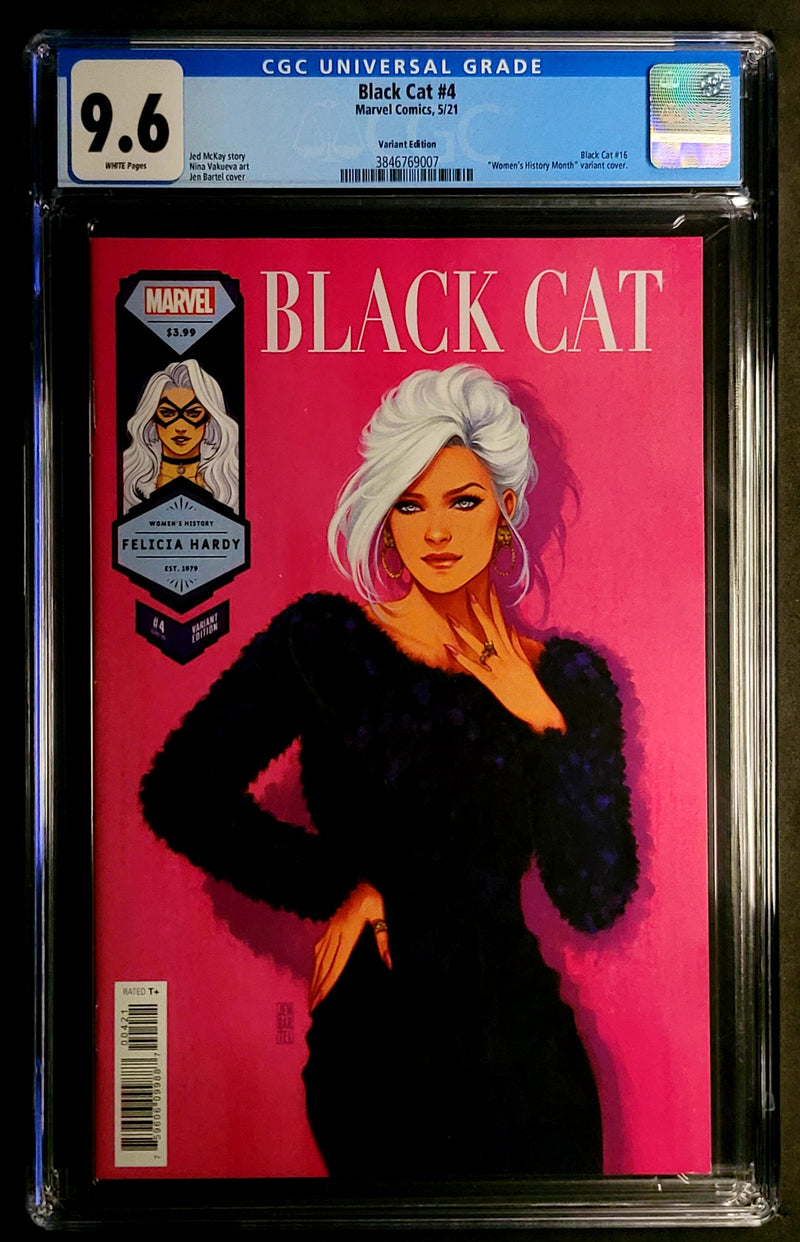 BLACK CAT #4 CGC 9.6 BARTEL VARIANT VOL. 2 2021