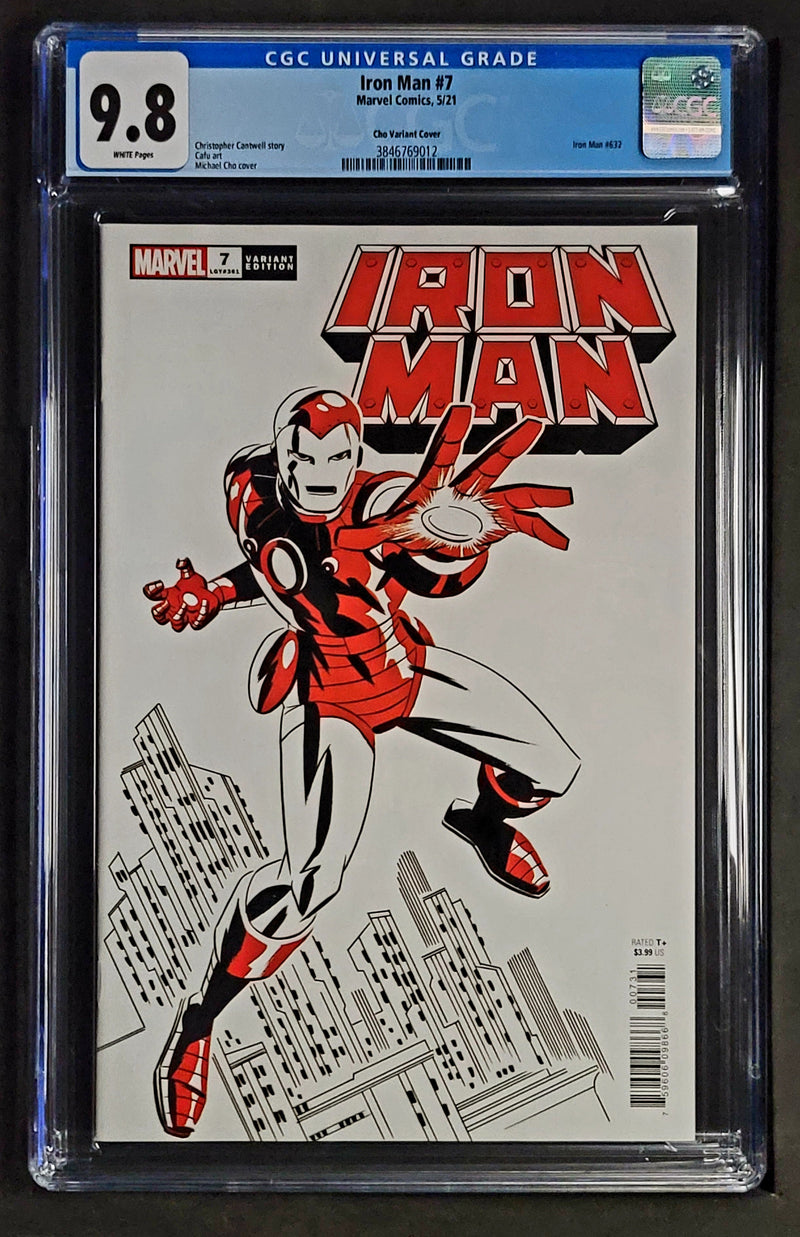 アイアンマン #7 CGC 9.8 マイケル・チョー アイアンマン ツートーン VAR