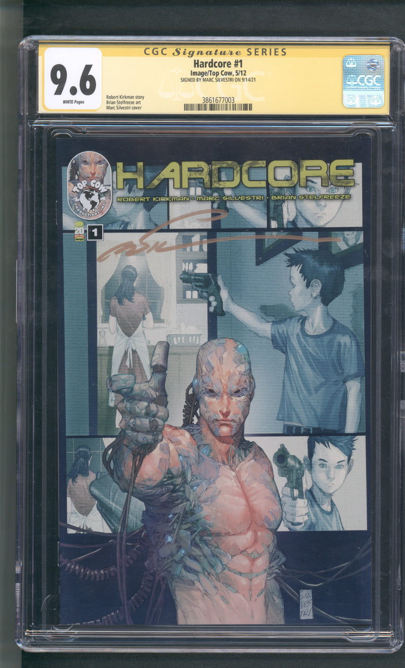 HARDCORE #1 CGC 9.6 SIGNED BY MARC SILVESTRI
