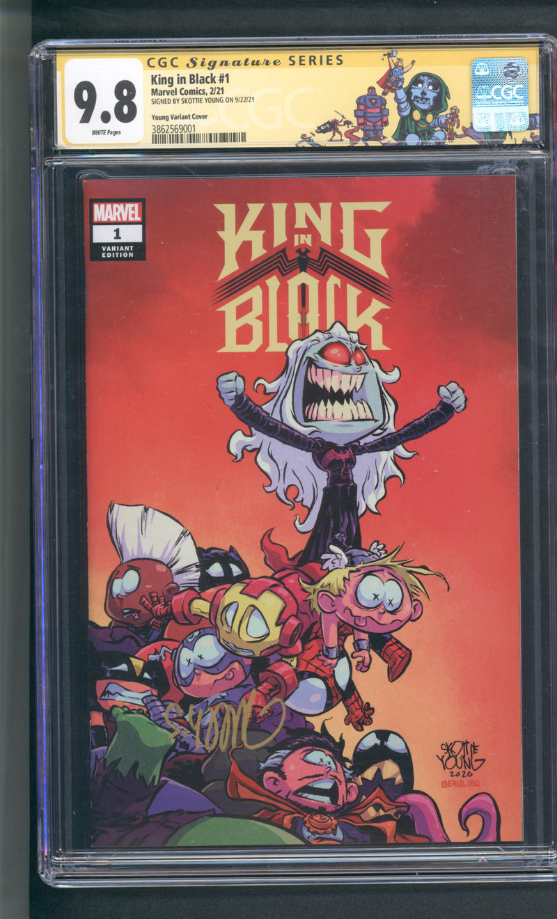 KING IN BLACK #1 CGC SS 9.8 スコッティ・ヤング カバー 2021年9月22日スコッティ・ヤング直筆サイン入り