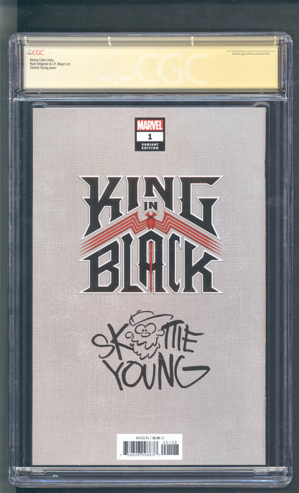 King In Black #1 CGC SS 9.8 Young Cover Signed by SKOTTIE YOUNG