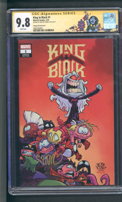King In Black #1 Young Cover CGC SS 9.8 Signed by SKOTTIE YOUNG
