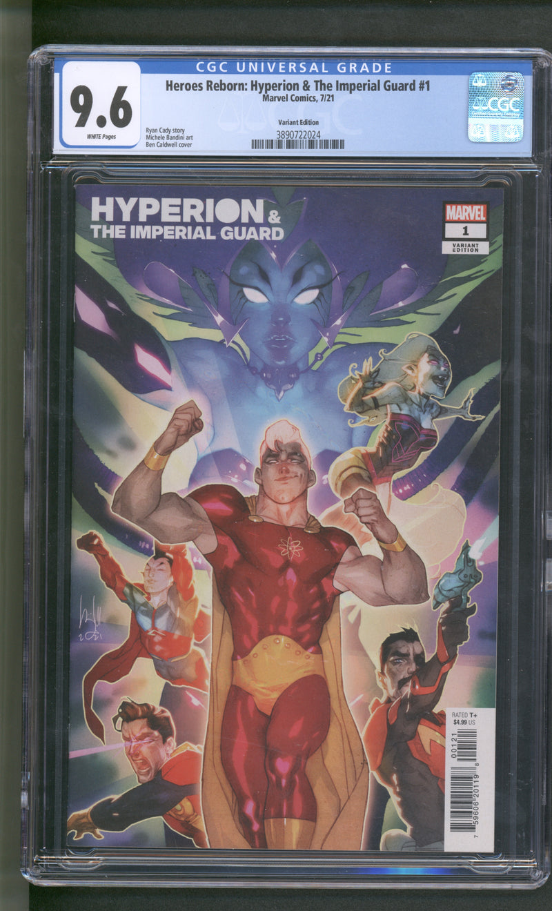 HEROES REBORN HYPERION AND THE IMPERIAL GUARD #1 CGC 9.6 VARIANT
